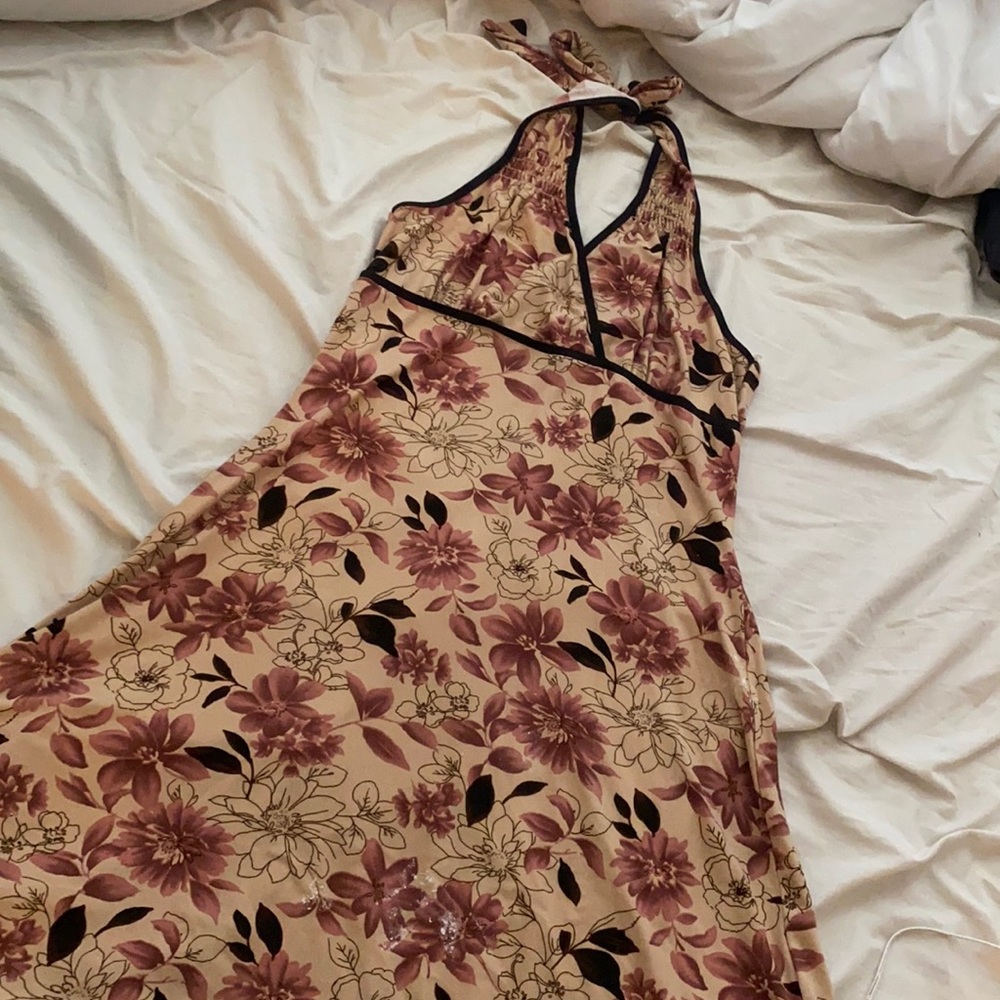 Halter floral dress